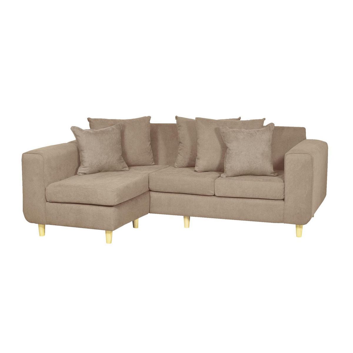 INNOVAMUEBLES - Sofá Seccional 4 cuerpos Eagle 222x81x89 cm Arena