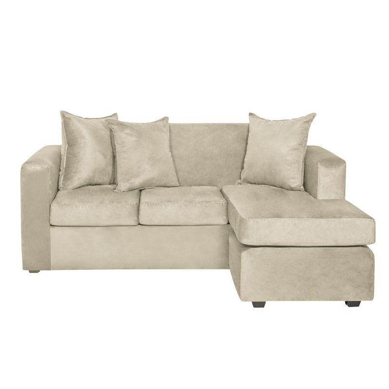 INNOVAMUEBLES - Sofá Seccional 4 cuerpos Marco 186x87x80 cm Beige