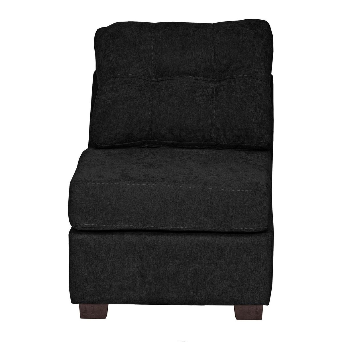 INTERMUEBLES - Sofá Seccional 4 cuerpos Santi 170x95x90 cm Negro