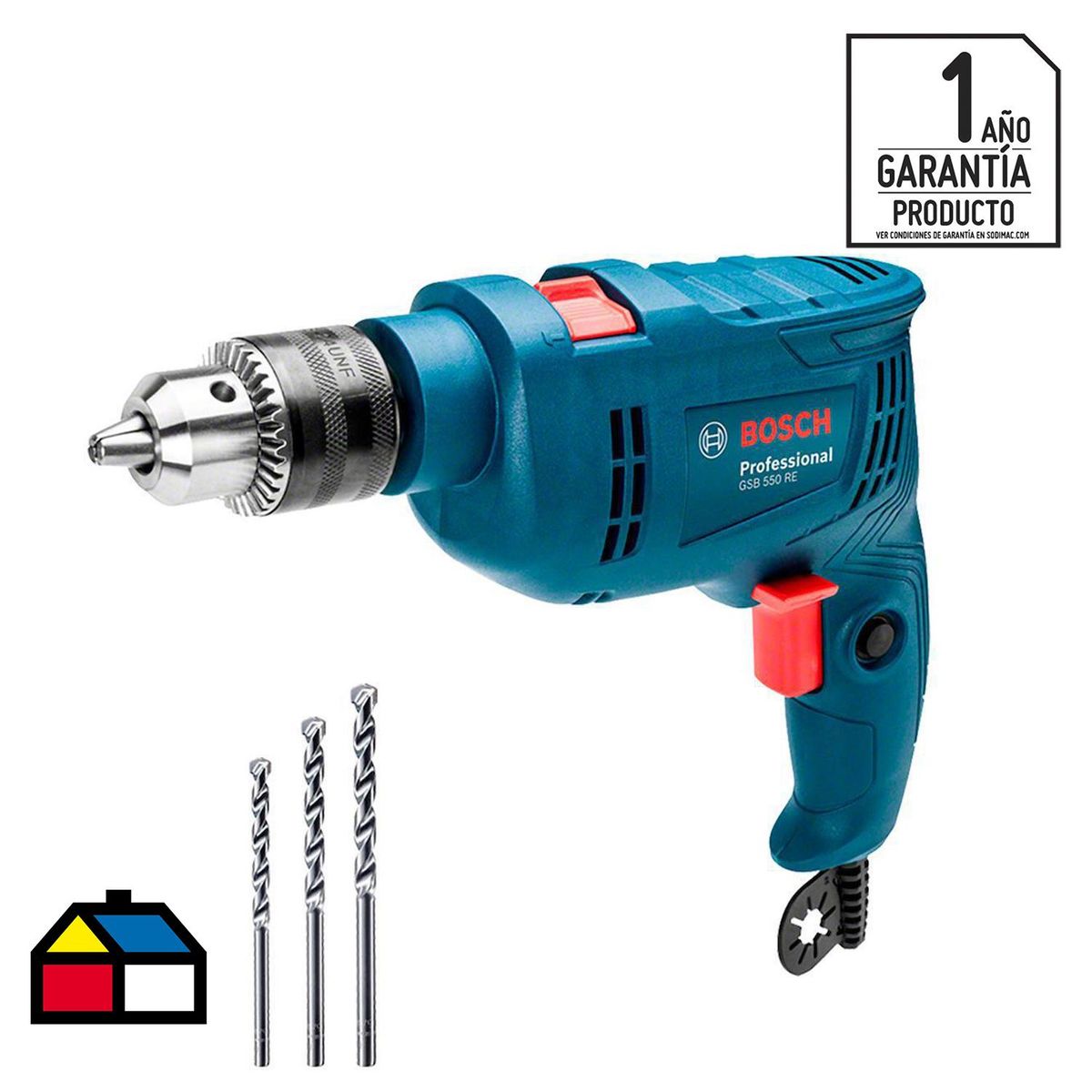 BOSCH - Taladro Percutor 13 mm 550 W 220 V