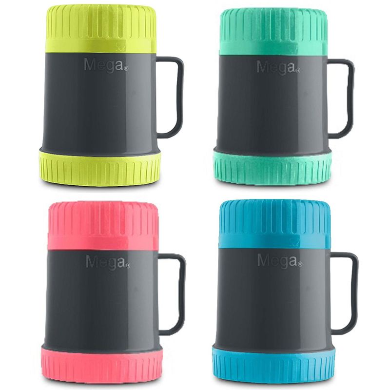 MEGA - Termo para Comida 430 ml Vidrio Negro/ Colores