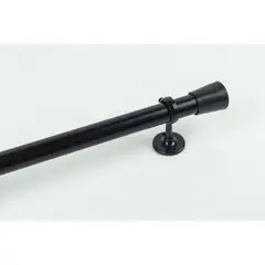 DECOR - Barra cortina metal negro 2,4 mts