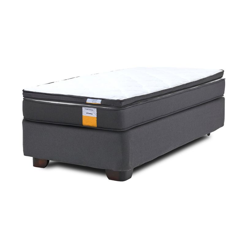 DRIMKIP - Cama Americana funcional 1.5 p plus + topper