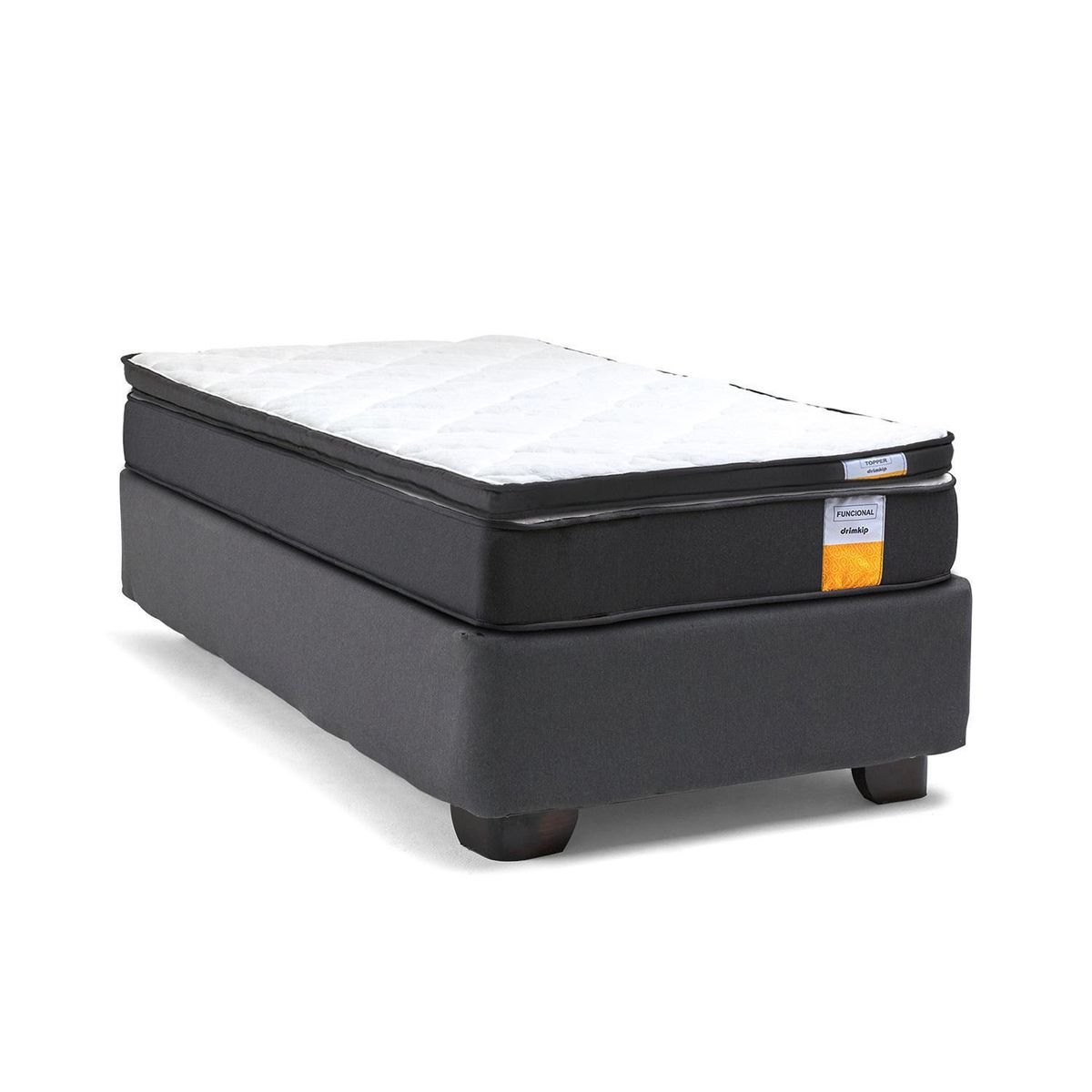 DRIMKIP - Cama Americana funcional 1.5 p plus + topper