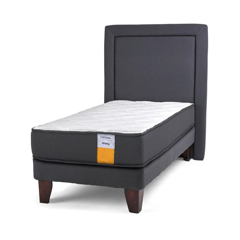 DRIMKIP - Cama Europea funcional 1 pl plus + respaldo