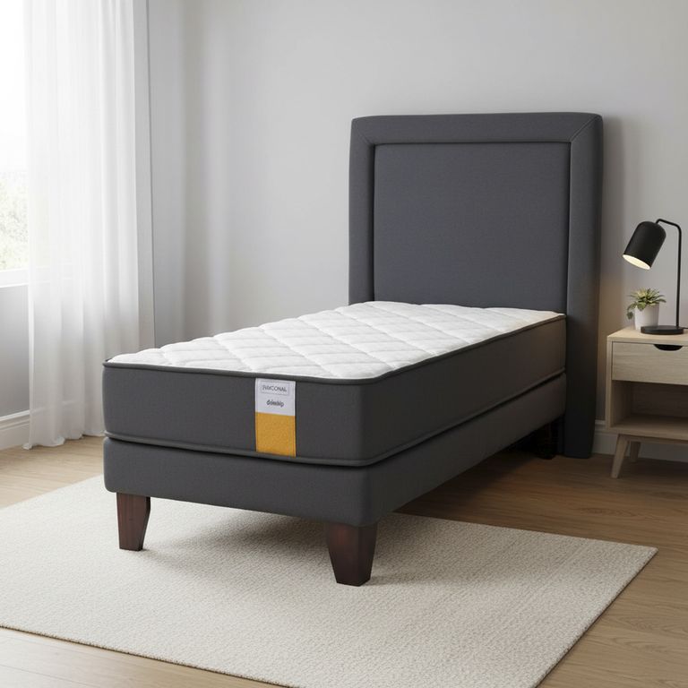 Cama Europea Funcional 1.5 Pl + Respaldo