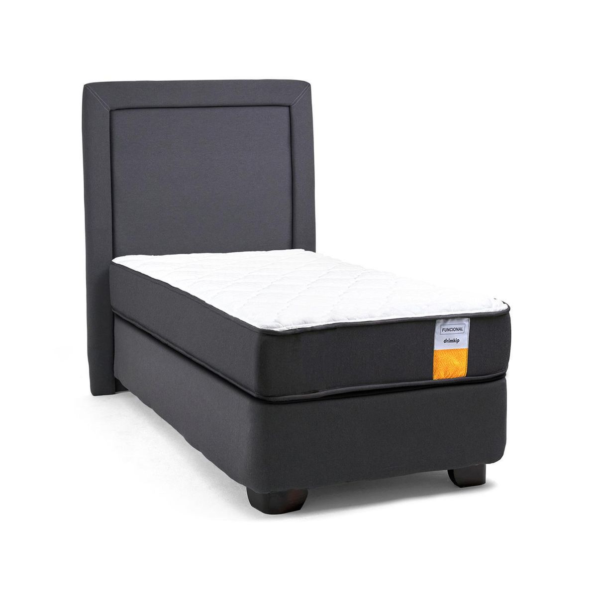 DRIMKIP - Cama Americana funcional 1.5 p plus + respaldo