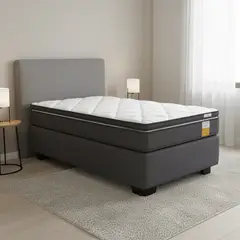 DRIMKIP - Cama Americana Funcional 1 Pl + Respaldo