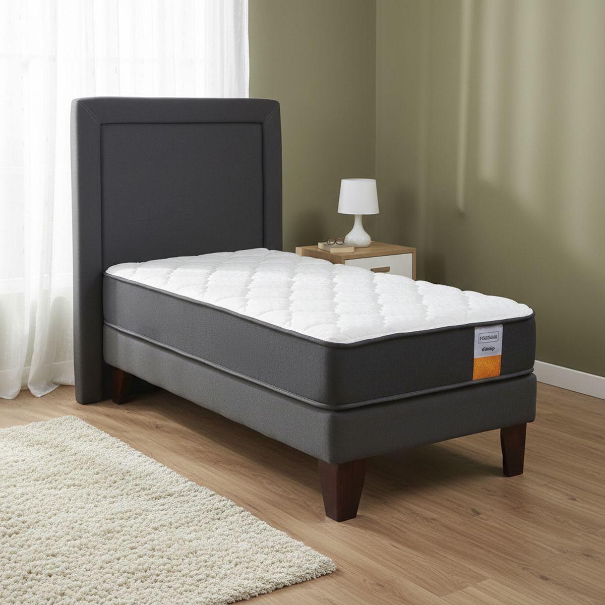 DRIMKIP - Cama Europea Funcional 1 Pl + Respaldo