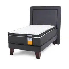 DRIMKIP - Cama Europea funcional 1 pl + respaldo + topper