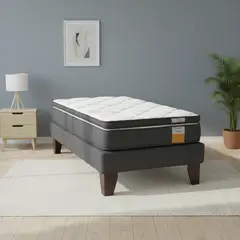 DRIMKIP - Cama Europea Funcional 1 Pl + Topper