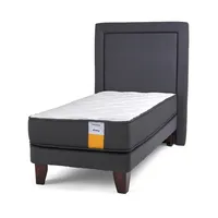 Cama Europea Funcional 1.5 Pl Plus + Respaldo