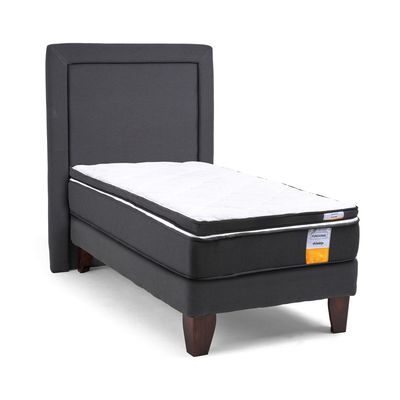 Imagen 2 del producto Cama Europea Funcional 1.5 Pl Plus + Respaldo + Topper