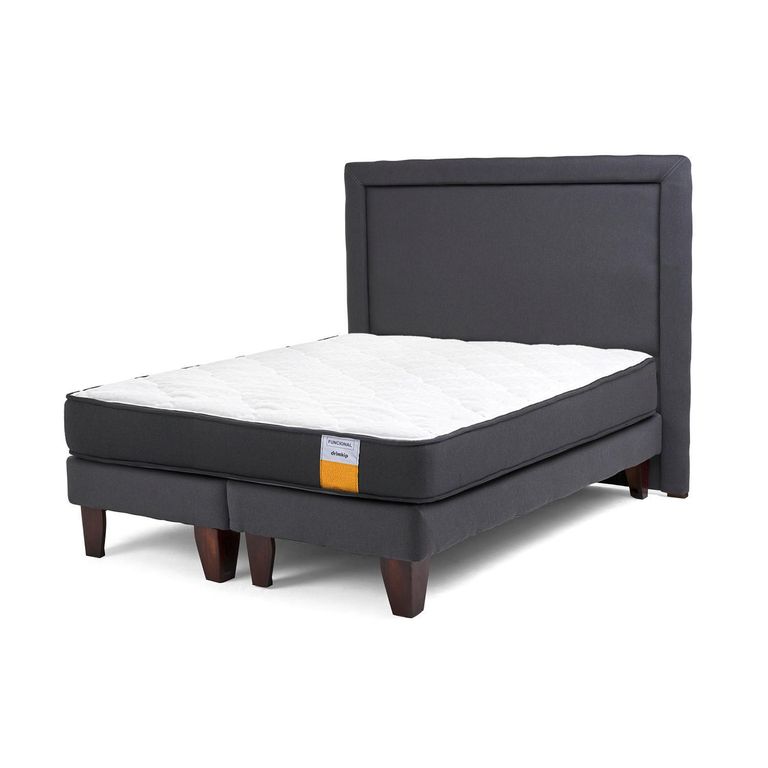 Cama Europea Funcional 2 Pl + Respaldo