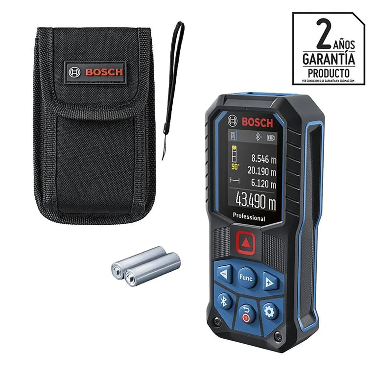 BOSCH Medidor láser GLM 50-27 C, 50 alcance metros, con Bluetooth