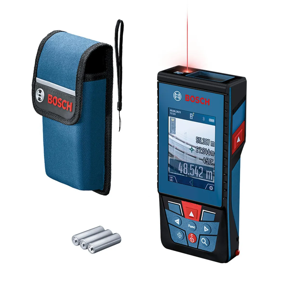 BOSCH - Medidor láser Bosch GLM 100-25 C alcance 100 metros, con Bluetooth