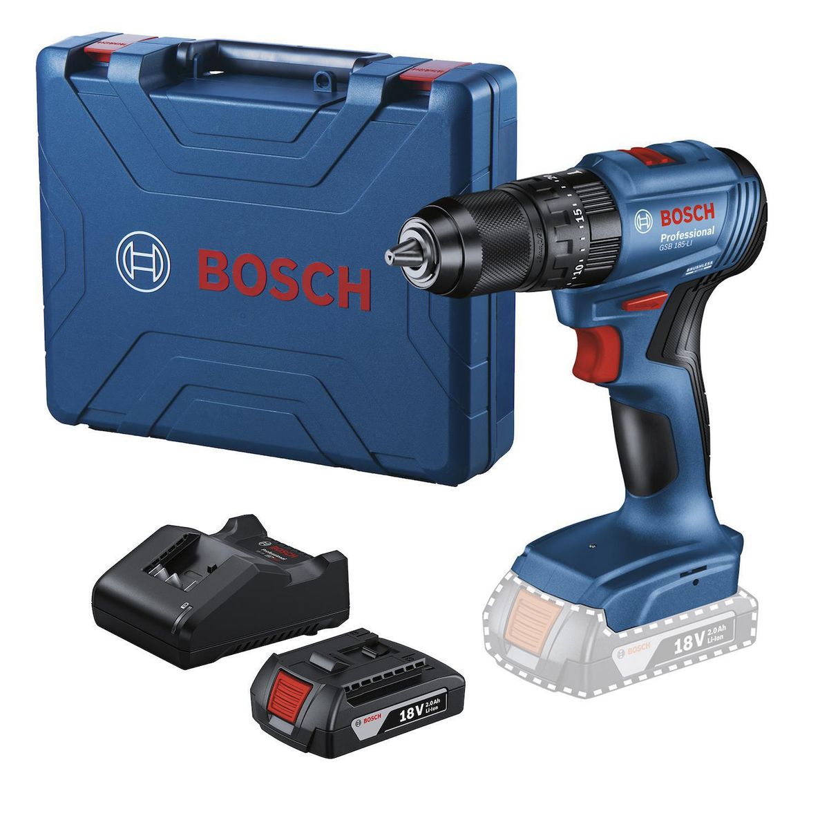 BOSCH - Taladro Percutor 13 mm 18 V 18 V
