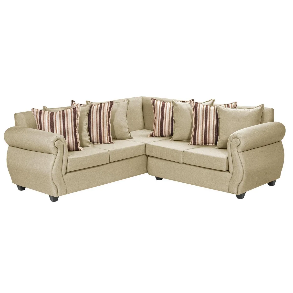 INTERMUEBLES - Sofá Seccional 5 cuerpos Violeta 216x86x81 cm Beige