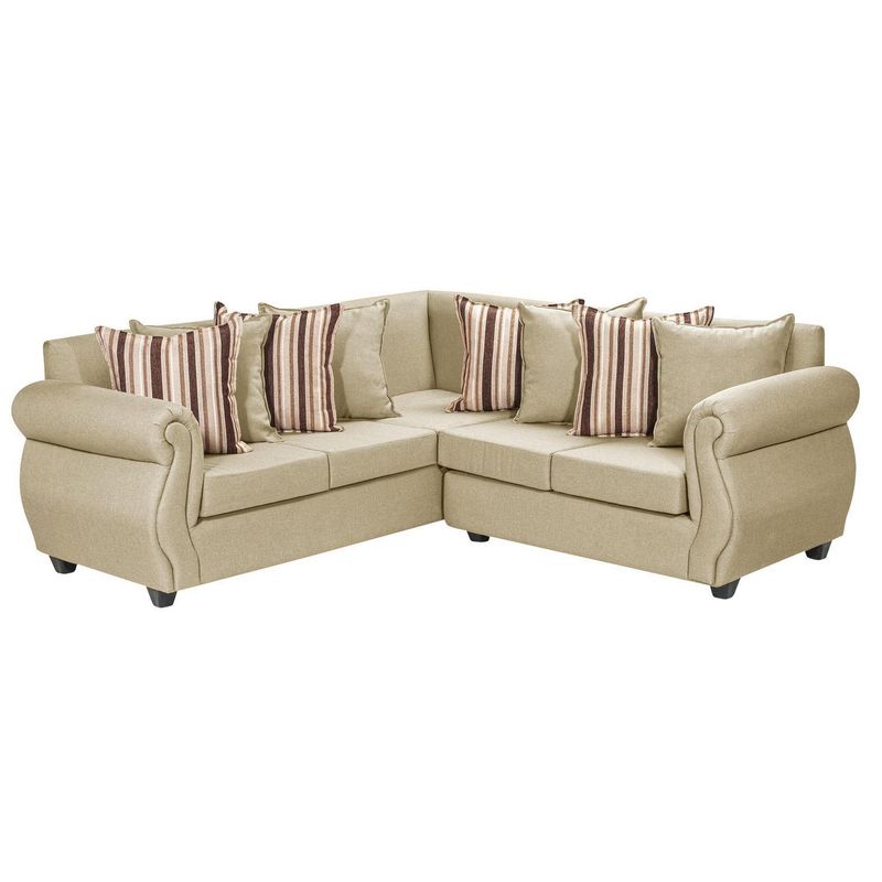 INNOVAMUEBLES - Sofá Seccional 5 cuerpos Violeta 216x86x81 cm Beige