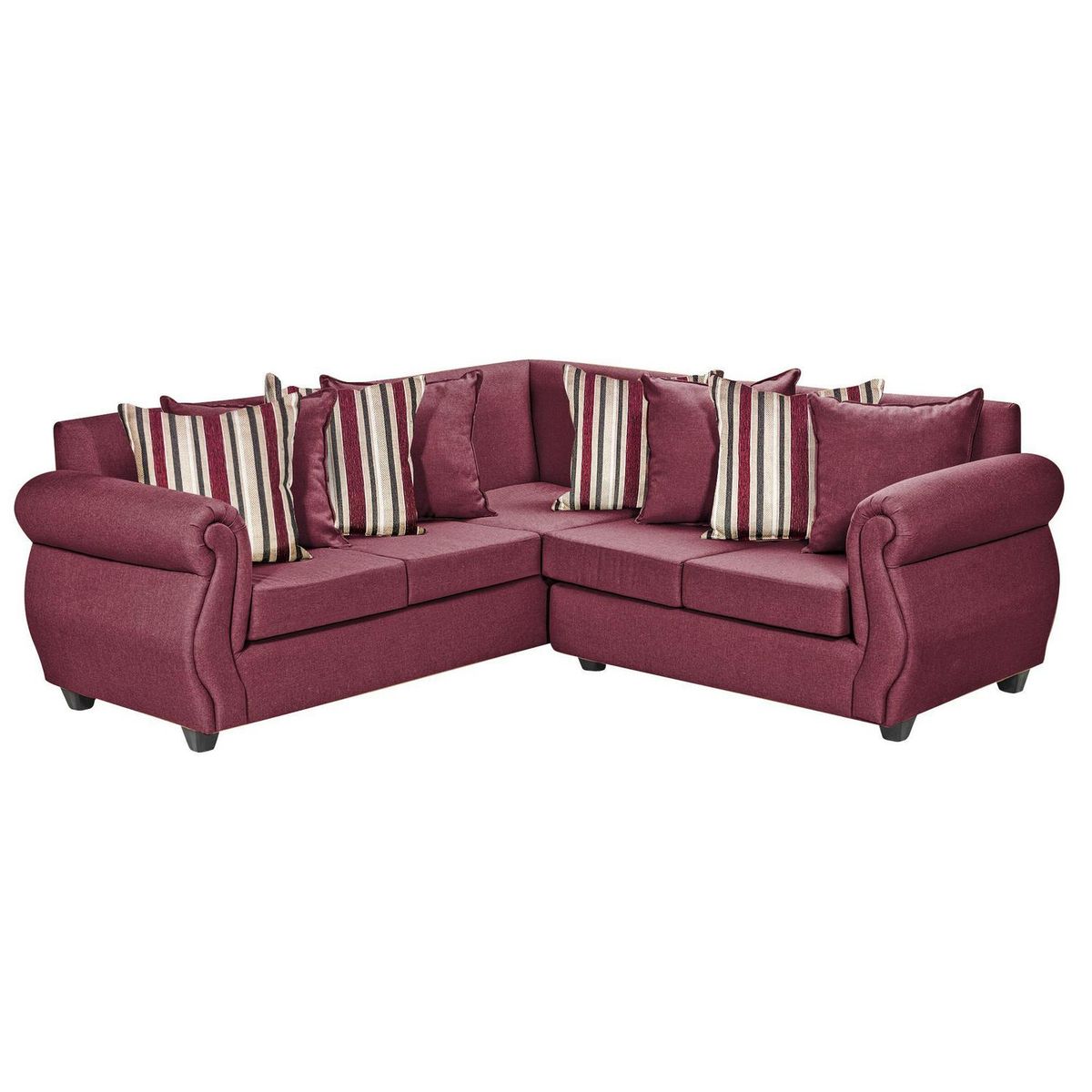 INTERMUEBLES - Sofá Seccional 5 cuerpos Violeta 216x86x81 cm Rojo