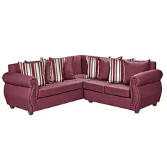 INTERMUEBLES - Sofá Seccional 5 cuerpos Violeta 216x86x81 cm Rojo