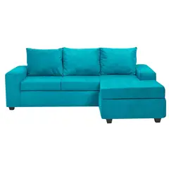 INTERMUEBLES - Sofá Modular 4 cuerpos Kahlo 225x86x80 cm Azul