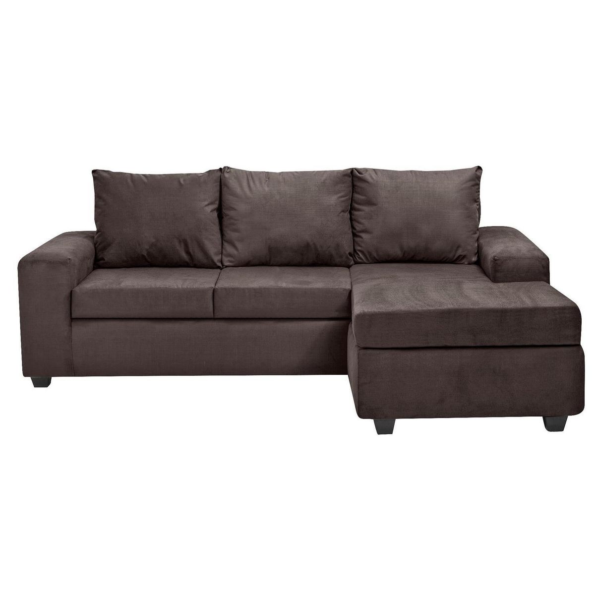 INTERMUEBLES - Sofá Modular 4 cuerpos Kahlo 225x86x80 cm Chocolate