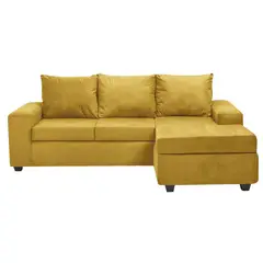 INTERMUEBLES - Sofá Modular 4 cuerpos Kahlo 225x86x80 cm Amarillo