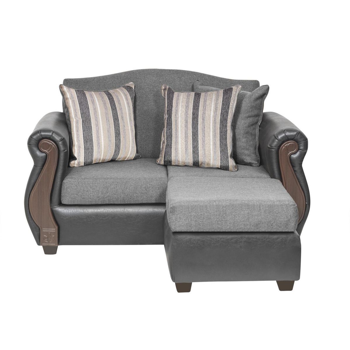 INTERMUEBLES - Sofá Modular 3 cuerpos New Bugambilia 150x93x83 cm Gris