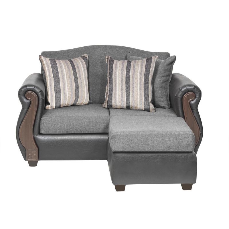 INNOVAMUEBLES - Sofá Modular 3 cuerpos New Bugambilia 150x93x83 cm Gris Claro