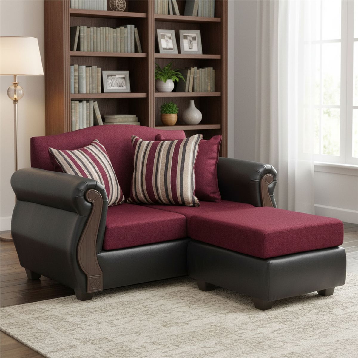 INTERMUEBLES - Sofá Modular 3 cuerpos New Bugambilia 150x93x83 cm Rojo