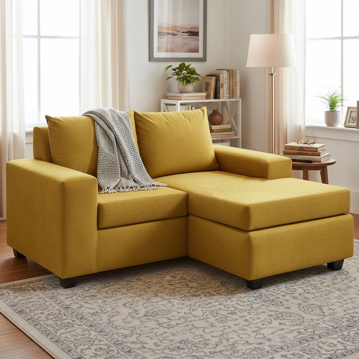 INTERMUEBLES - Sofá Modular 3 cuerpos Kahlo 167x86x80 cm Amarillo