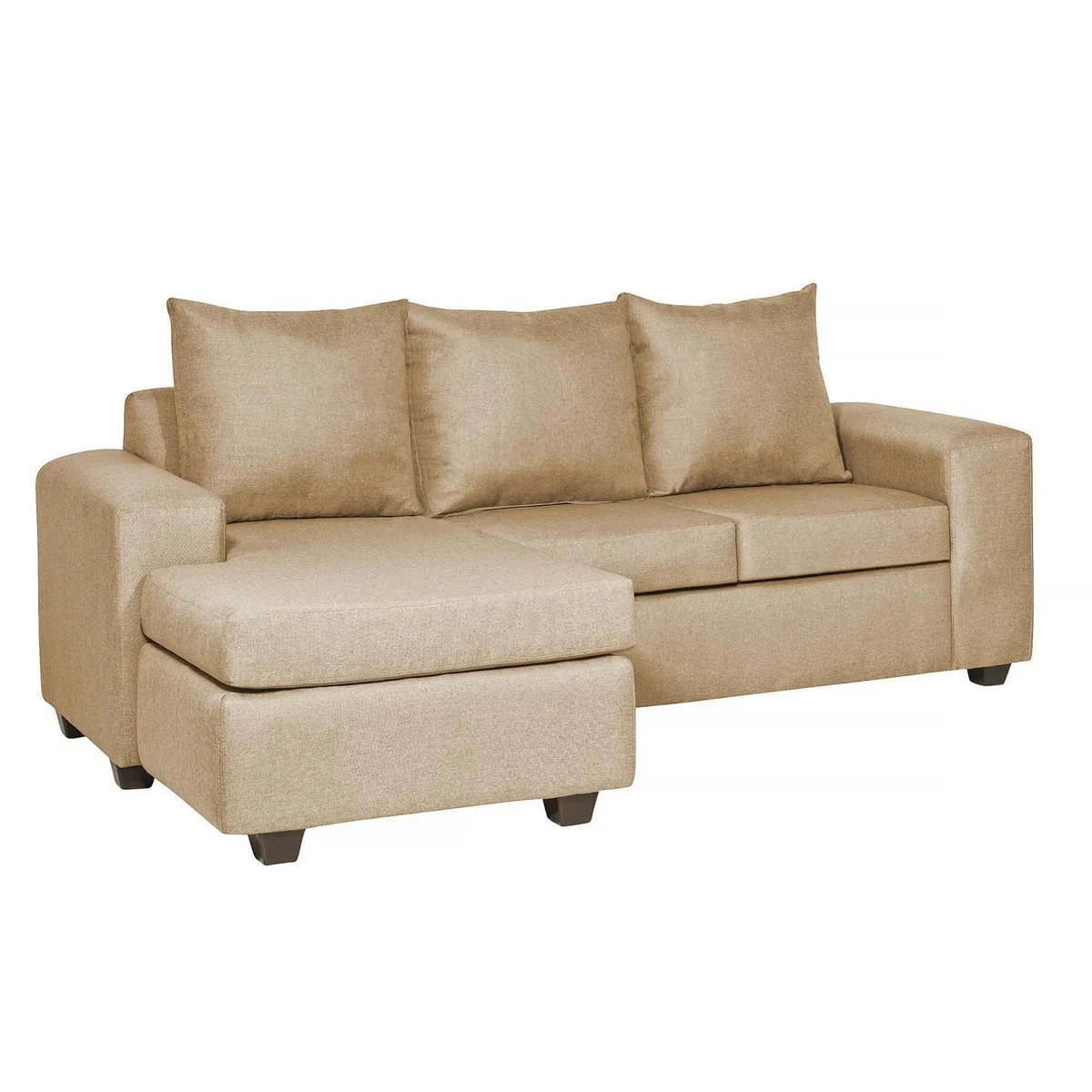 INTERMUEBLES - Sofá Modular 4 cuerpos Kahlo 225x86x80 cm Beige