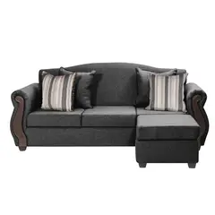 INTERMUEBLES - Sofá Modular 4 cuerpos New Bugambilia 210x93x83 cm Gris