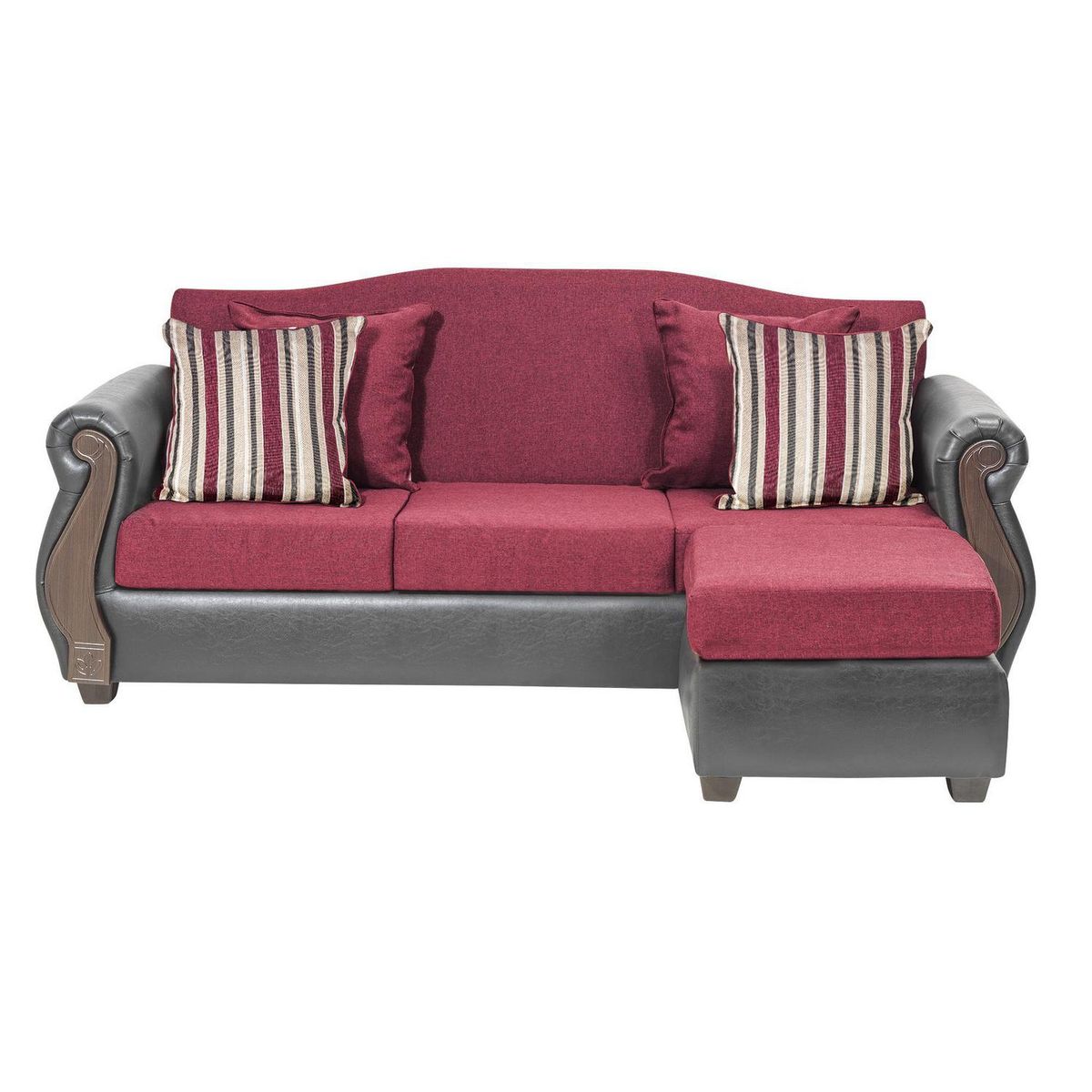 INTERMUEBLES - Sofá Modular 4 cuerpos New Bugambilia 210x93x83 cm Rojo