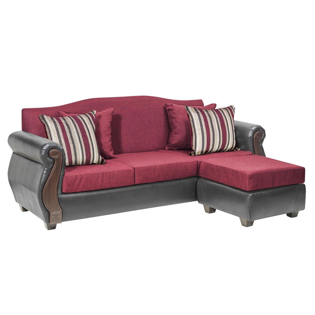 INTERMUEBLES - Sofá Modular 4 cuerpos New Bugambilia 210x93x83 cm Rojo