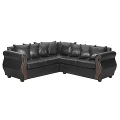 INTERMUEBLES - Sofá Seccional 5 cuerpos New Bugambilia 216x86x81 cm Negro