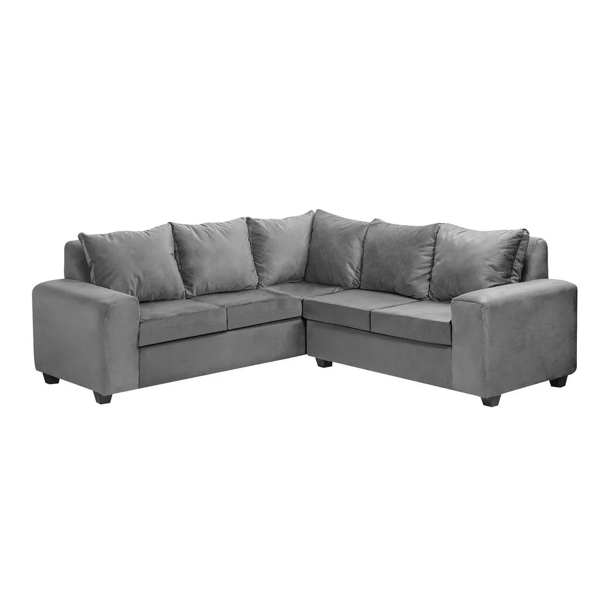 INTERMUEBLES - Sofá Seccional 5 cuerpos Kahlo 220x84x80 cm Gris