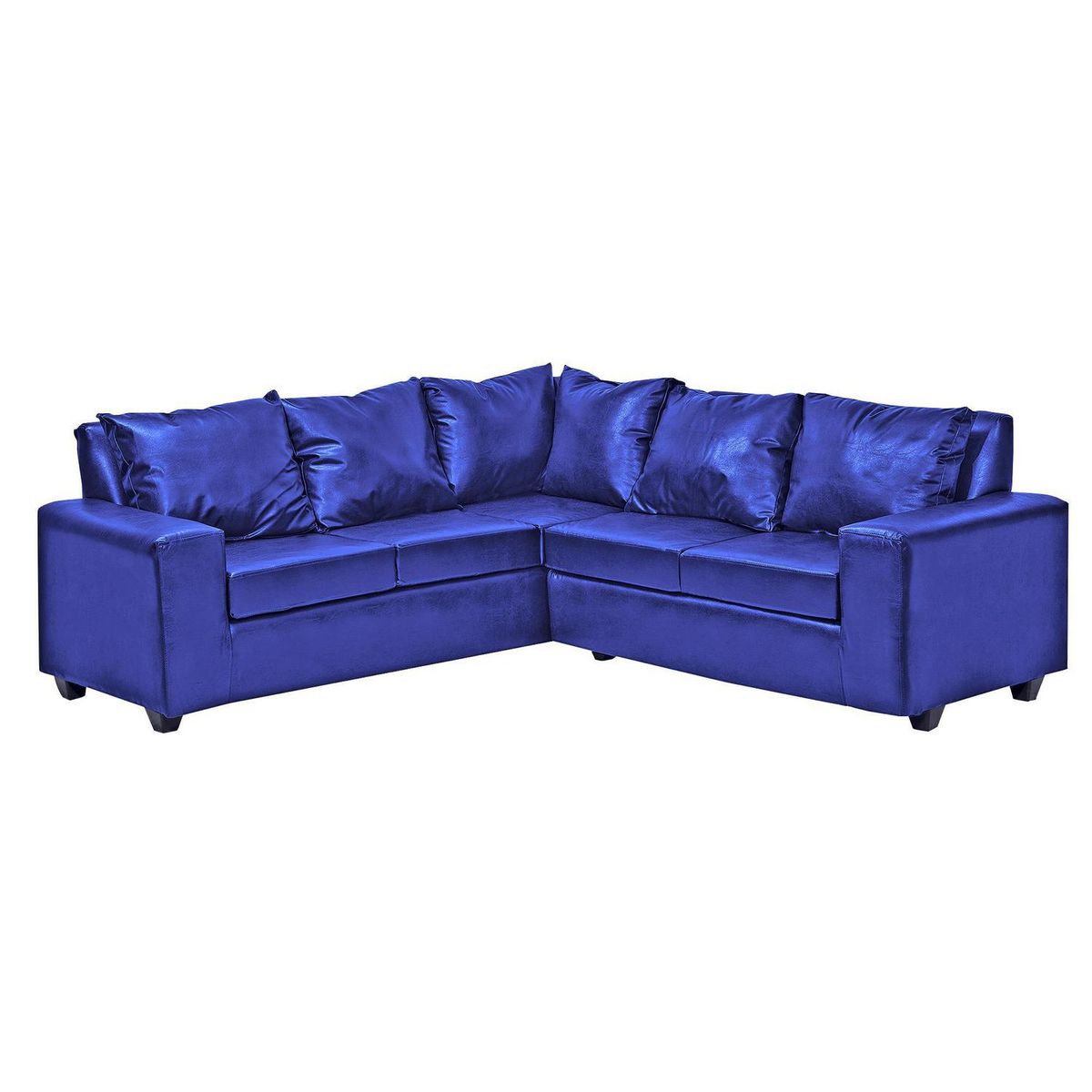 INTERMUEBLES - Sofá Seccional 5 cuerpos Kahlo 220x84x80 cm Azul