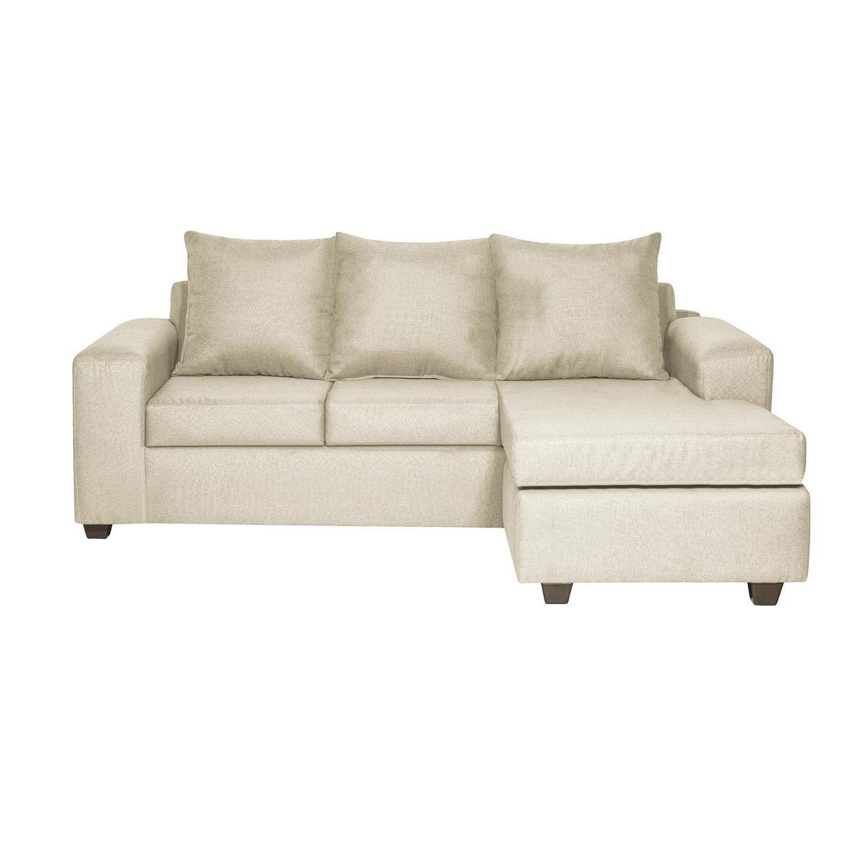INTERMUEBLES - Sofá Modular 4 cuerpos Kahlo 225x86x80 cm Beige