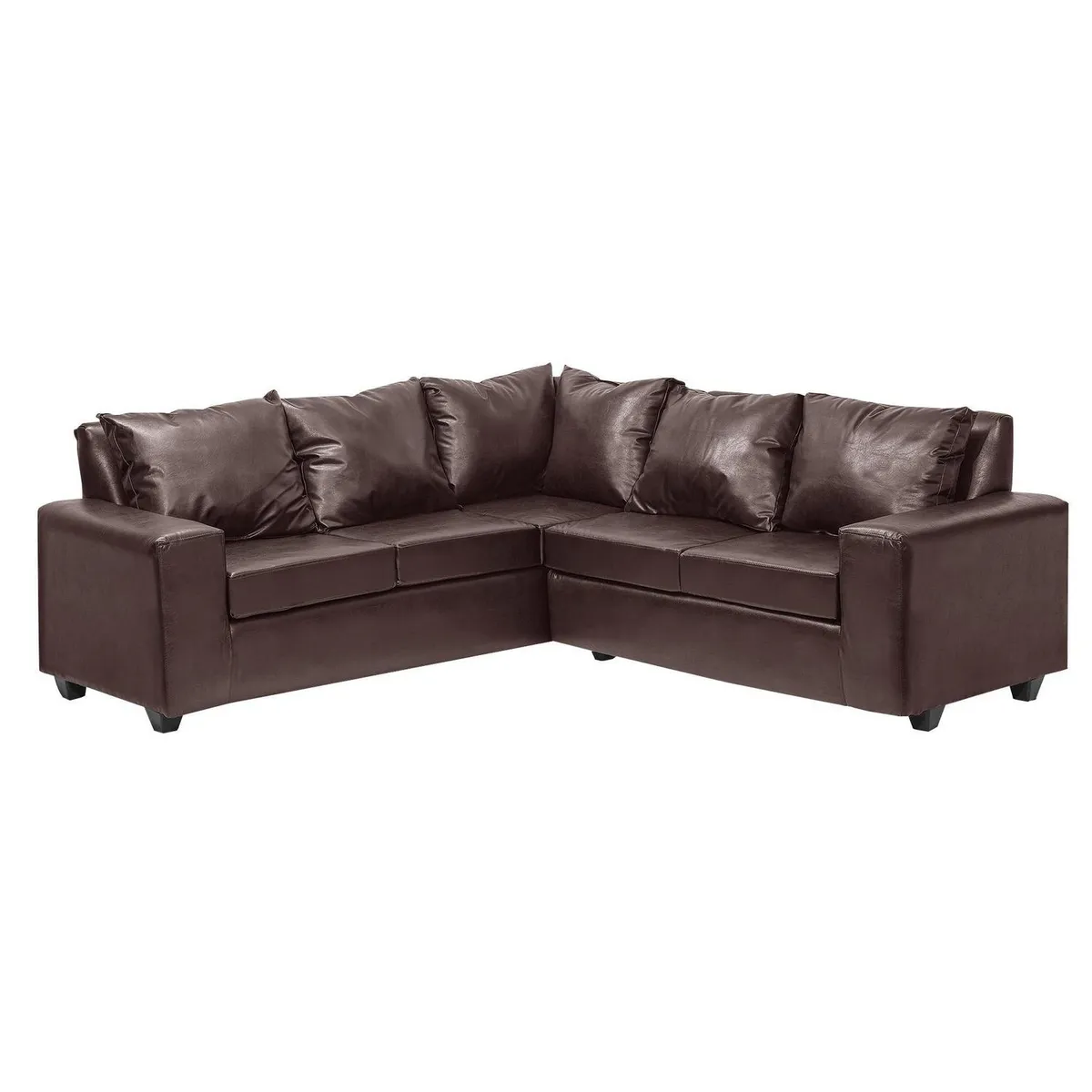 INTERMUEBLES - Sofá Seccional 5 cuerpos Kahlo 220x84x80 cm Café