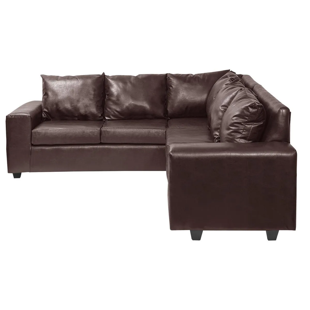 INTERMUEBLES - Sofá Seccional 5 cuerpos Kahlo 220x84x80 cm Café