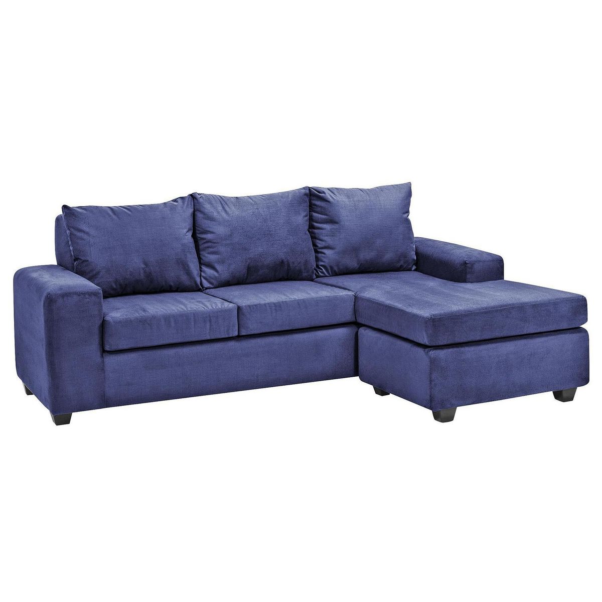INTERMUEBLES - Sofá Modular 4 cuerpos Kahlo 225x86x80 cm Azul