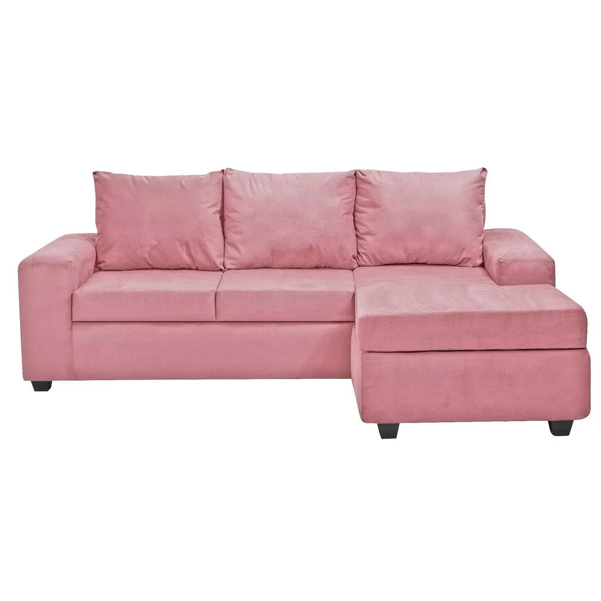 INTERMUEBLES - Sofá Modular 4 cuerpos Kahlo 225x86x80 cm Rosado