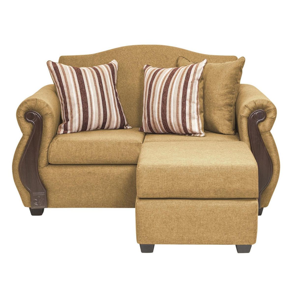 INTERMUEBLES - Sofá Modular 3 cuerpos New Bugambilia 150x93x83 cm Oro