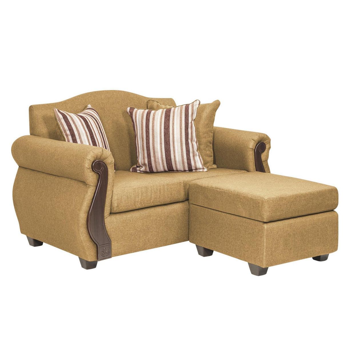 INTERMUEBLES - Sofá Modular 3 cuerpos New Bugambilia 150x93x83 cm Oro