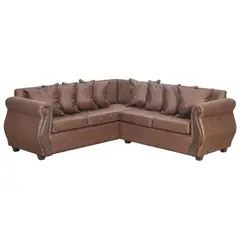 INTERMUEBLES - Sofá Seccional 5 cuerpos New Bugambilia 216x86x81 cm Café