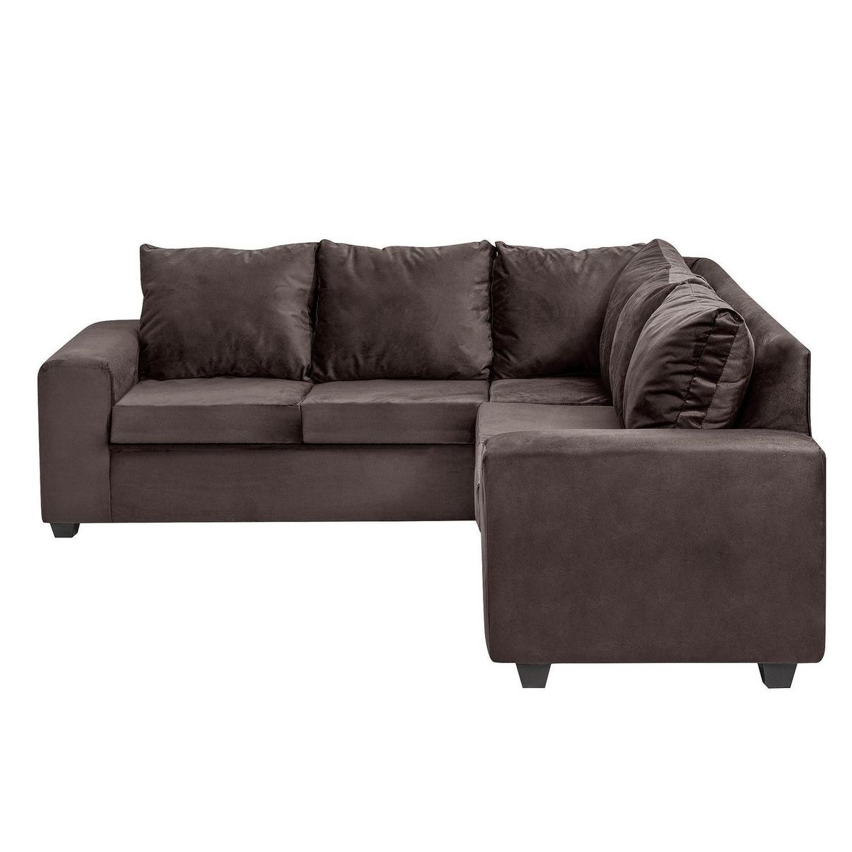 INTERMUEBLES - Sofá Seccional 5 cuerpos Kahlo 220x84x80 cm Chocolate