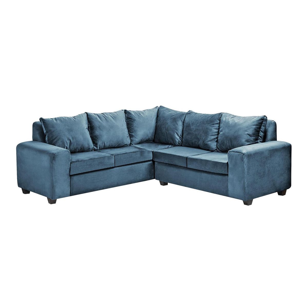 INTERMUEBLES - Sofá Seccional 5 cuerpos Kahlo 220x84x80 cm Azul