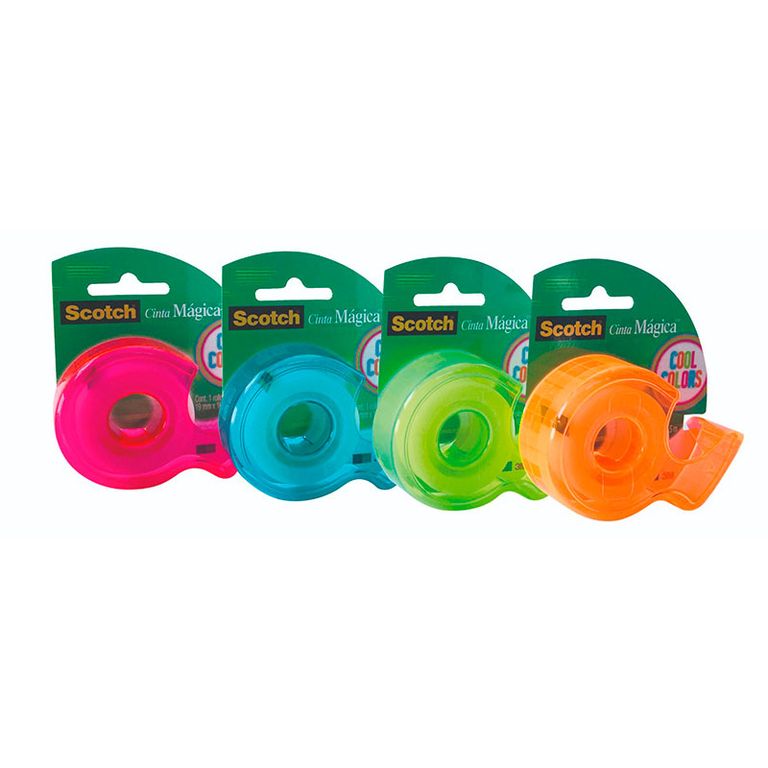 Cinta Mágica 19 mm x 16.5 m Colores Surtidos